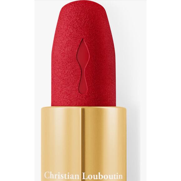 Christian Louboutin Red Dramadouce 005M Velvet Matte Lipstick - Picture 2 of 11